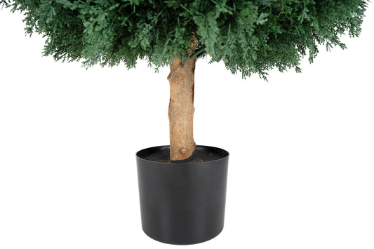 Cypress artificial bol cu 3456 frunze D60xH80cm cu protectie UV