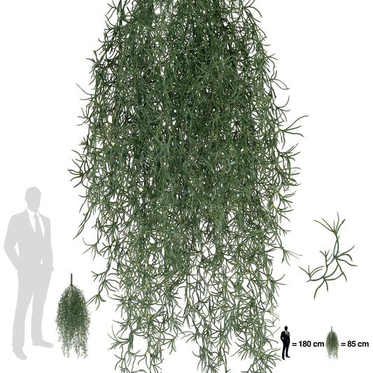 Planta curgatoare Long hair (tillandsia) 85 cm verde inchis