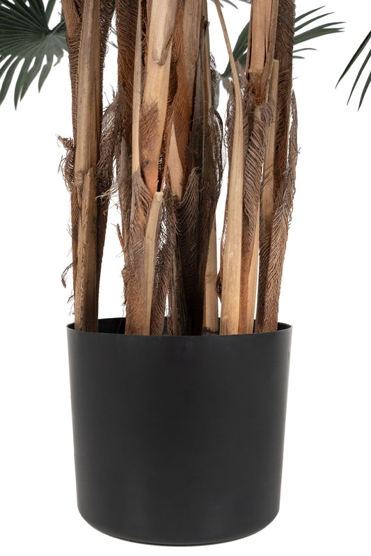 Palmier artificial H150cm Rhapis excelsa cu 86 frunze cu protectie UV
