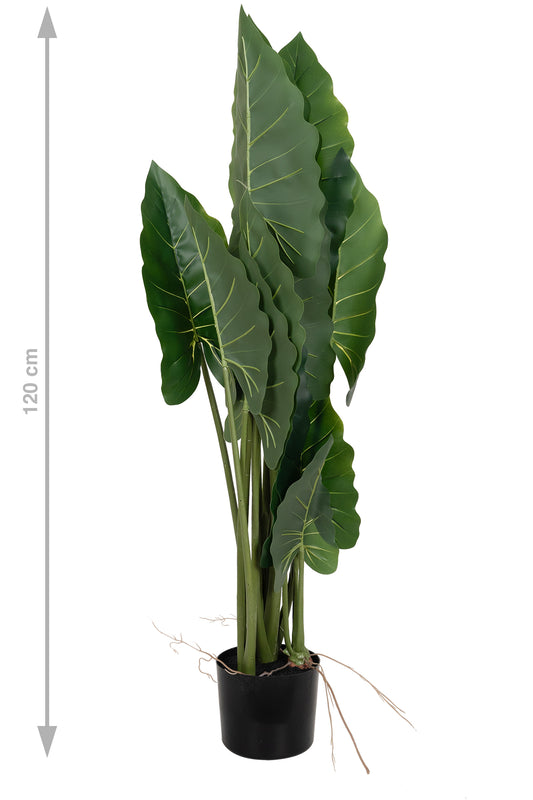 Alocasia artificiala H110cm calidora cu 14 frunze