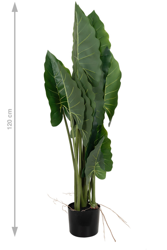 Alocasia artificiala H110cm calidora cu 14 frunze