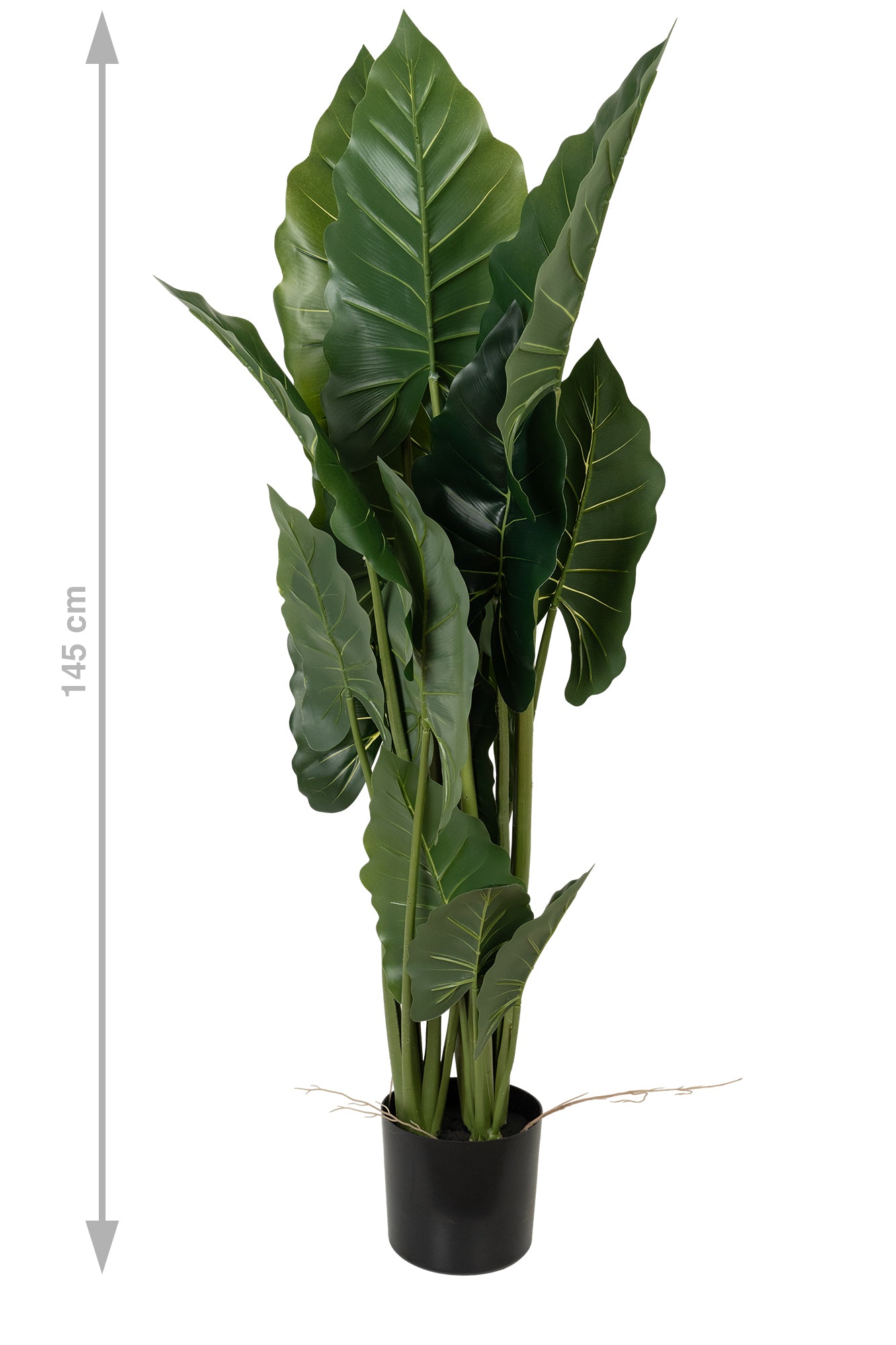 Alocasia artificiala H140cm calidora cu 14 frunze