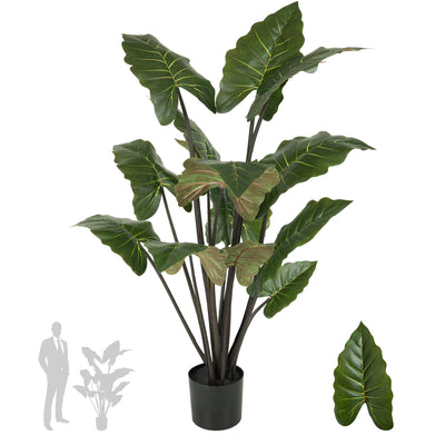 Alocasia artificiala H150cm calidora cu 14 frunze