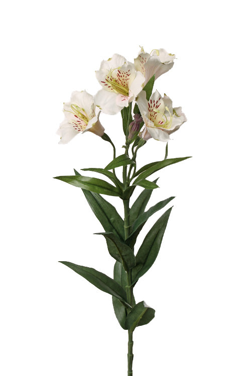 Alstroemeria artificiala Bella 75 cm alb