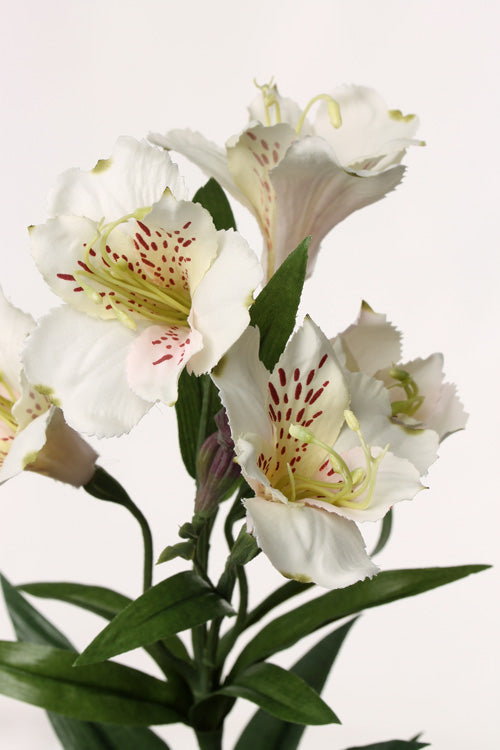 Alstroemeria artificiala Bella 75 cm alb