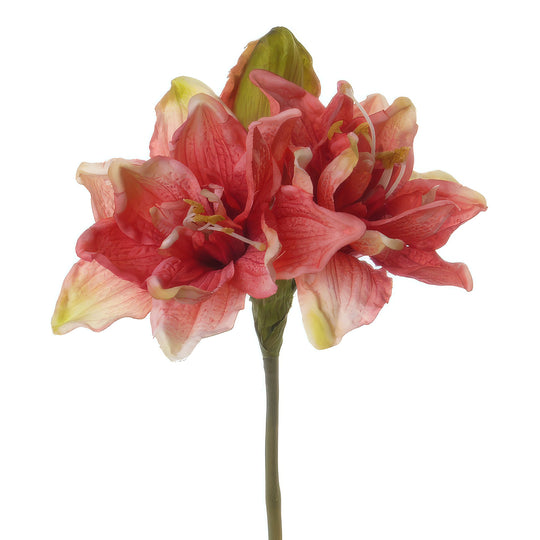Amaryllis artificial D15xH41 cm roz