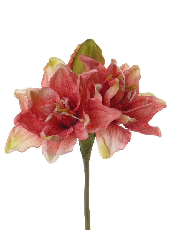 Amaryllis artificial D15xH41 cm roz