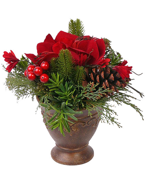 Amaryllis artificial pinecone berry 30 cm