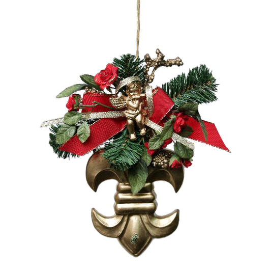 Aranjament artificial cu crenguta de Brad 20 cm HO