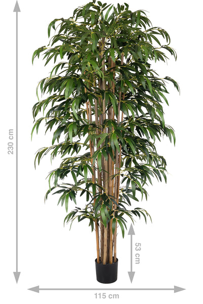Bambus artificial H240cm cu 12 tulpini si 2640 frunze