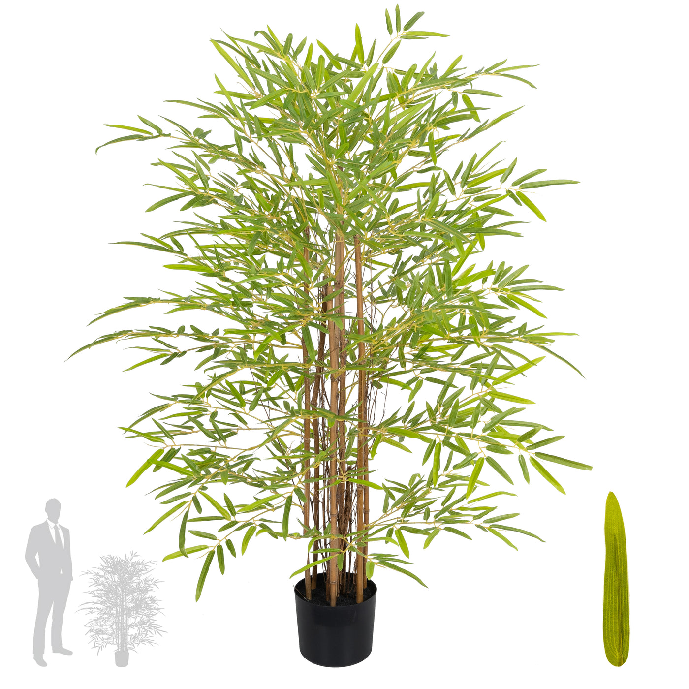 Bambus japonez artificial H120cm cu 1458 frunze