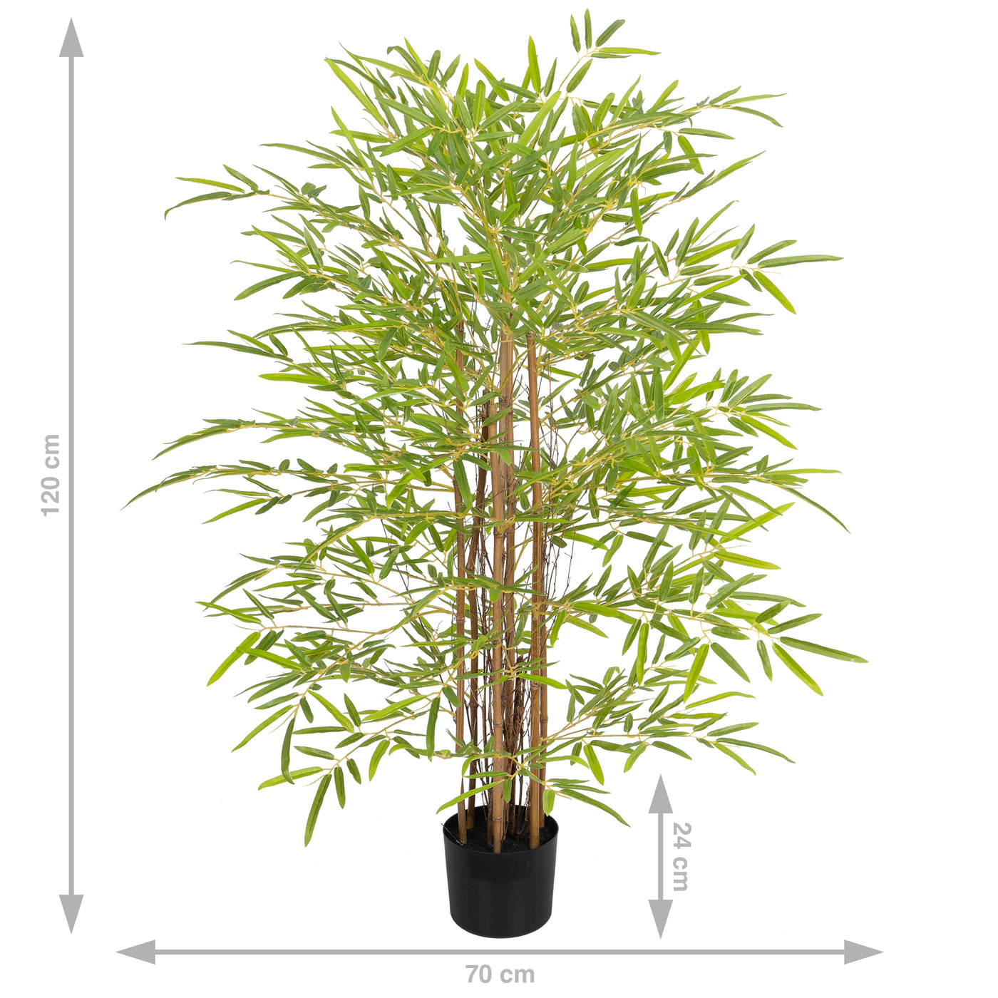 Bambus japonez artificial H120cm cu 1458 frunze