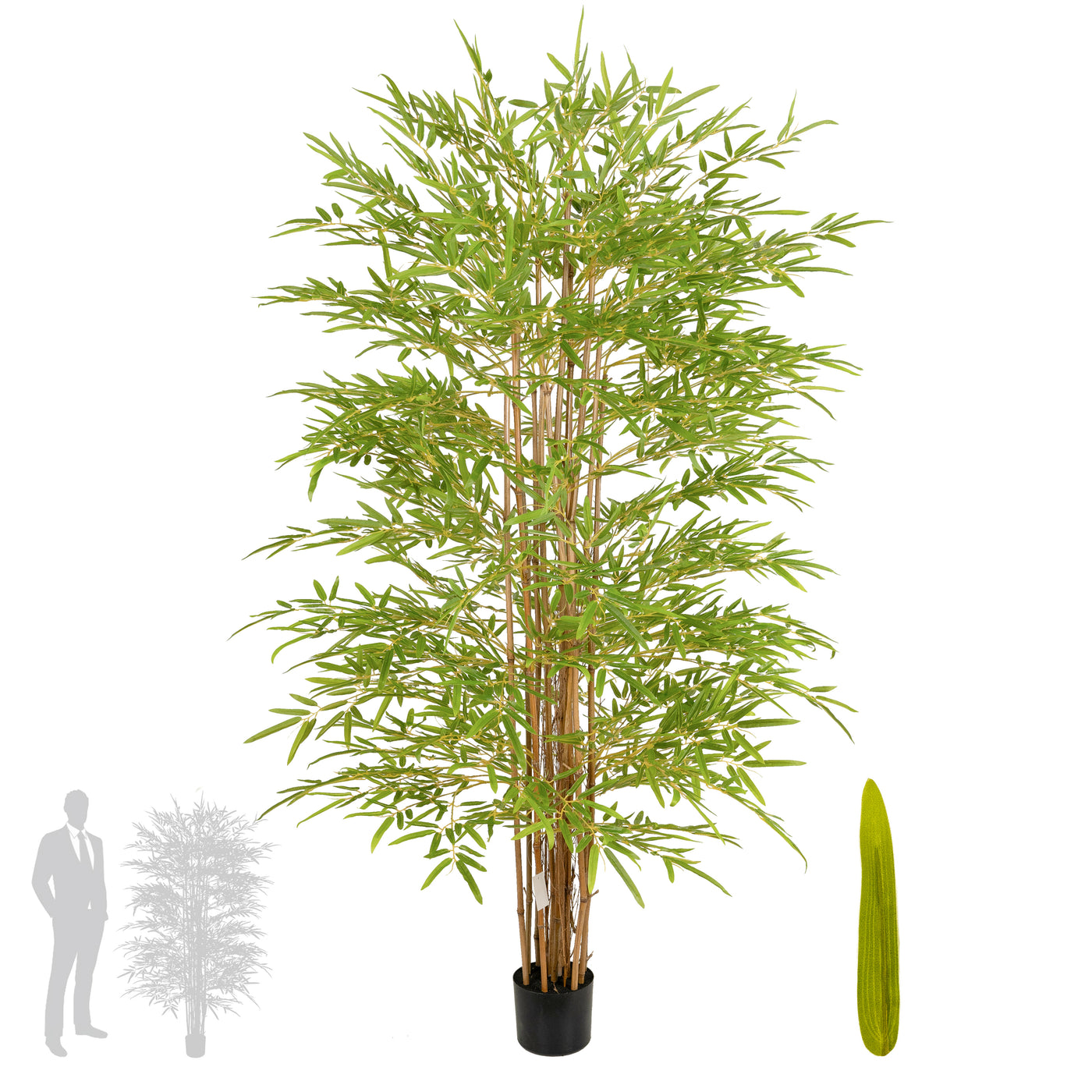 Bambus japonez artificial H180cm cu 3888 frunze