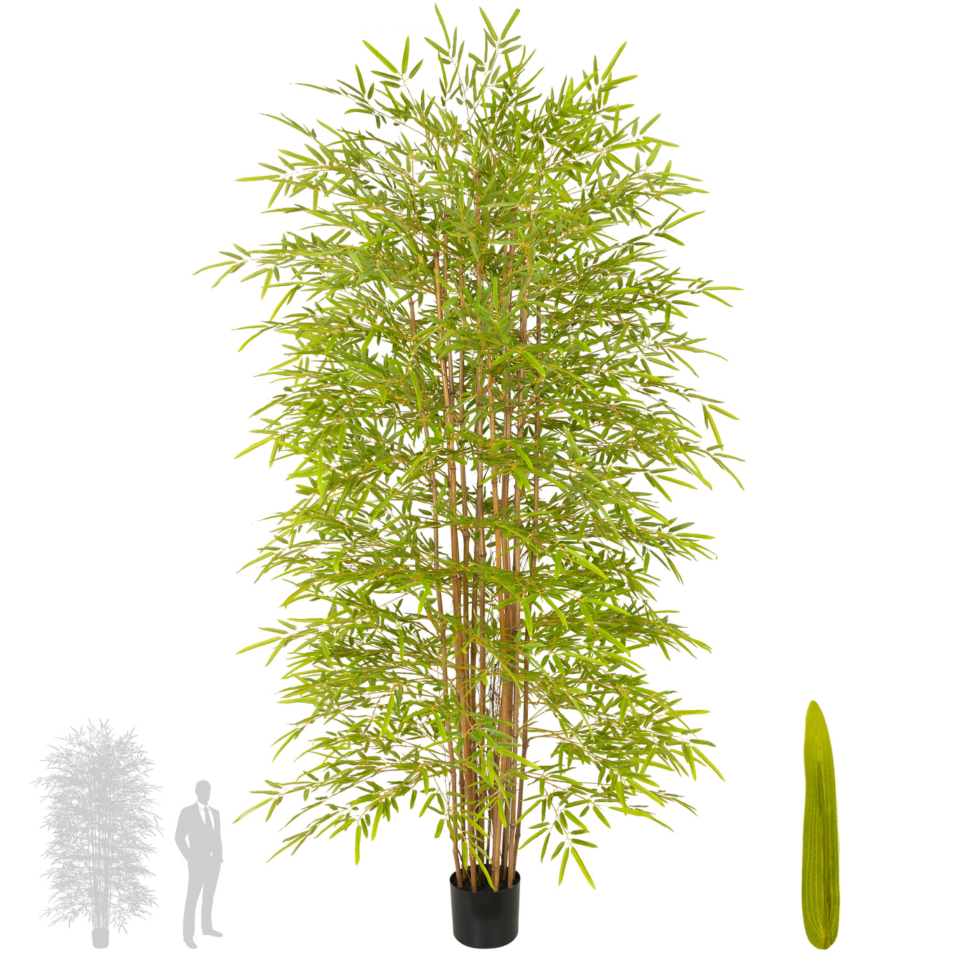 Bambus japonez artificial H210cm cu 6318 frunze