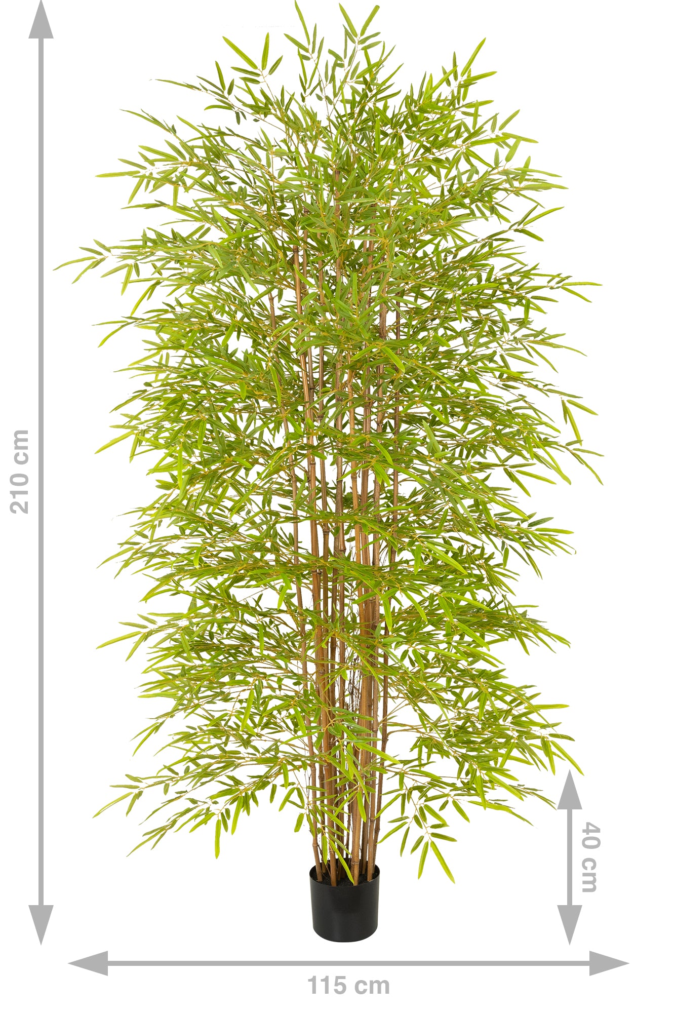 Bambus japonez artificial H210cm cu 6318 frunze