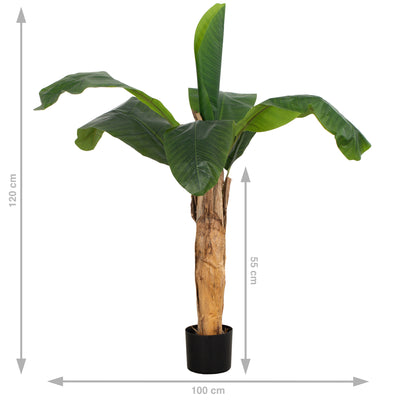 Bananier artificial cu 7 frunze H120 cm