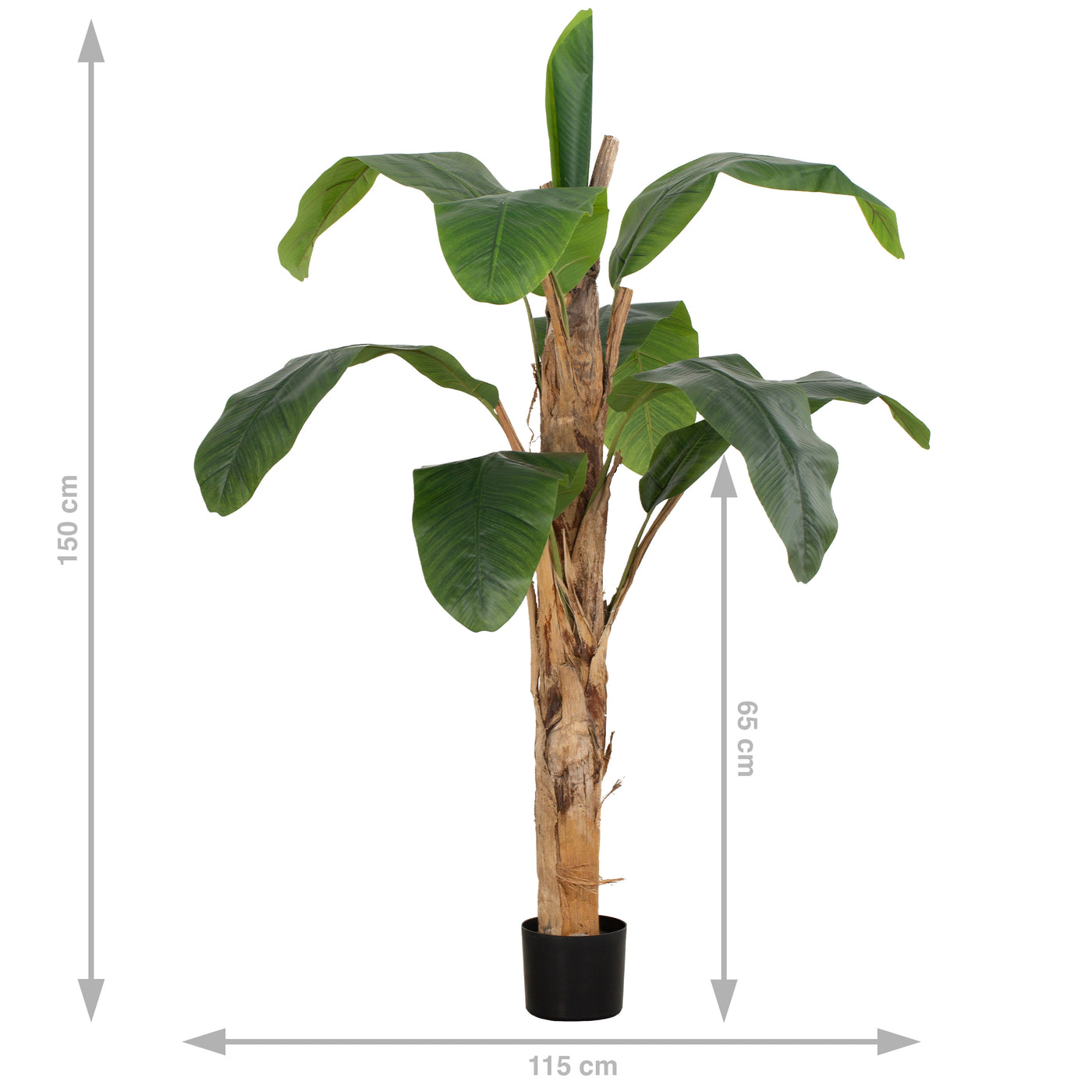 Bananier artificial cu 9 frunze H150 cm