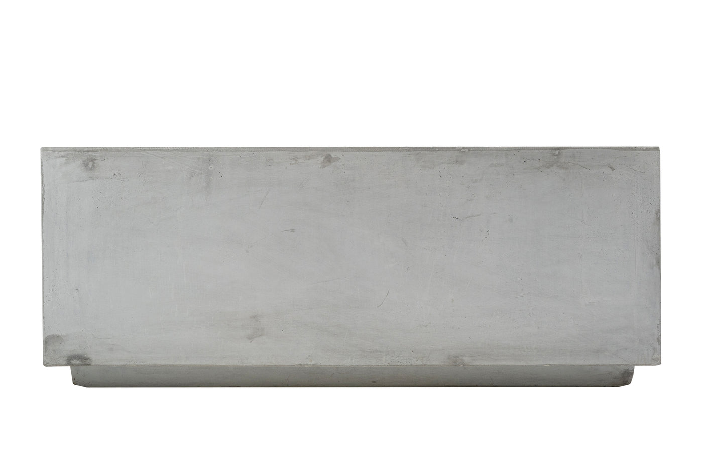 Banca cu ghiveci pt plante 115x45x45 cm. ciment alb
