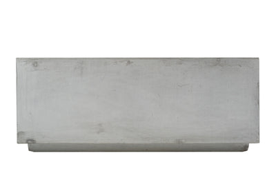 Banca cu ghiveci pt plante 115x45x45 cm. ciment alb