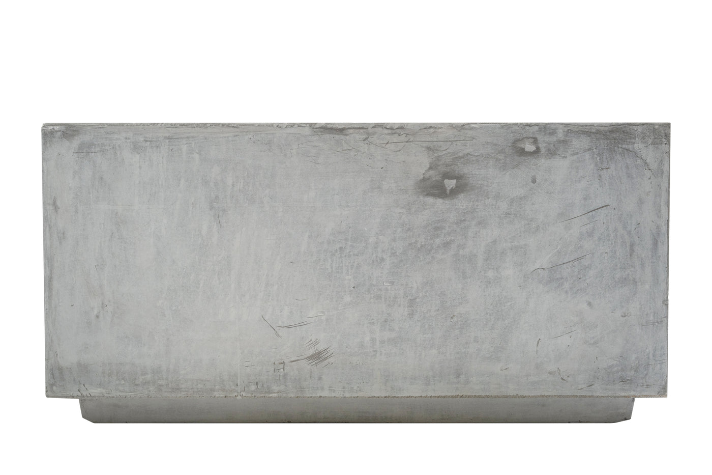 Banca cu ghiveci pt plante 75x75x37 cm. ciment alb