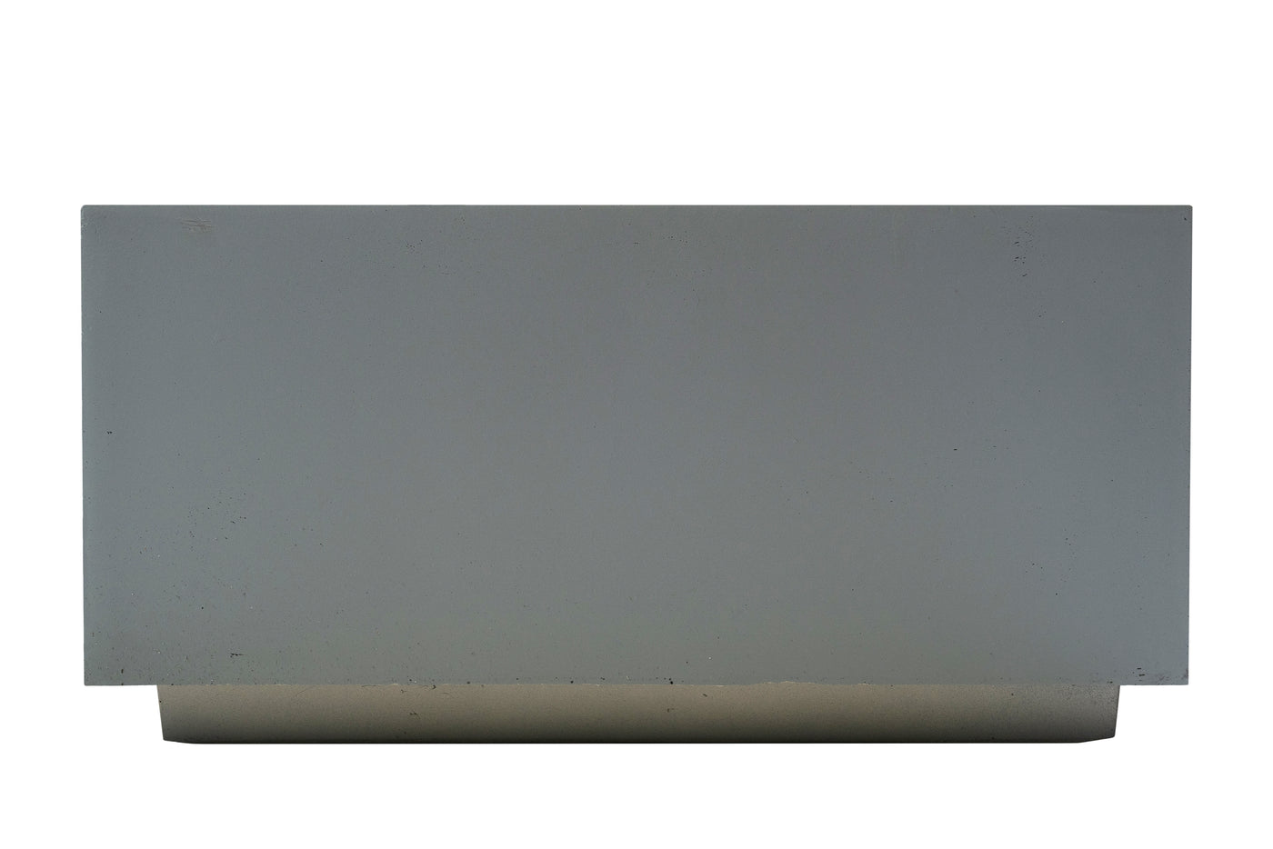 Banca cu ghiveci pt plante 92x92x45 cm. ciment alb