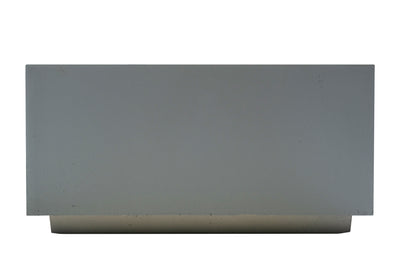 Banca cu ghiveci pt plante 92x92x45 cm. ciment alb