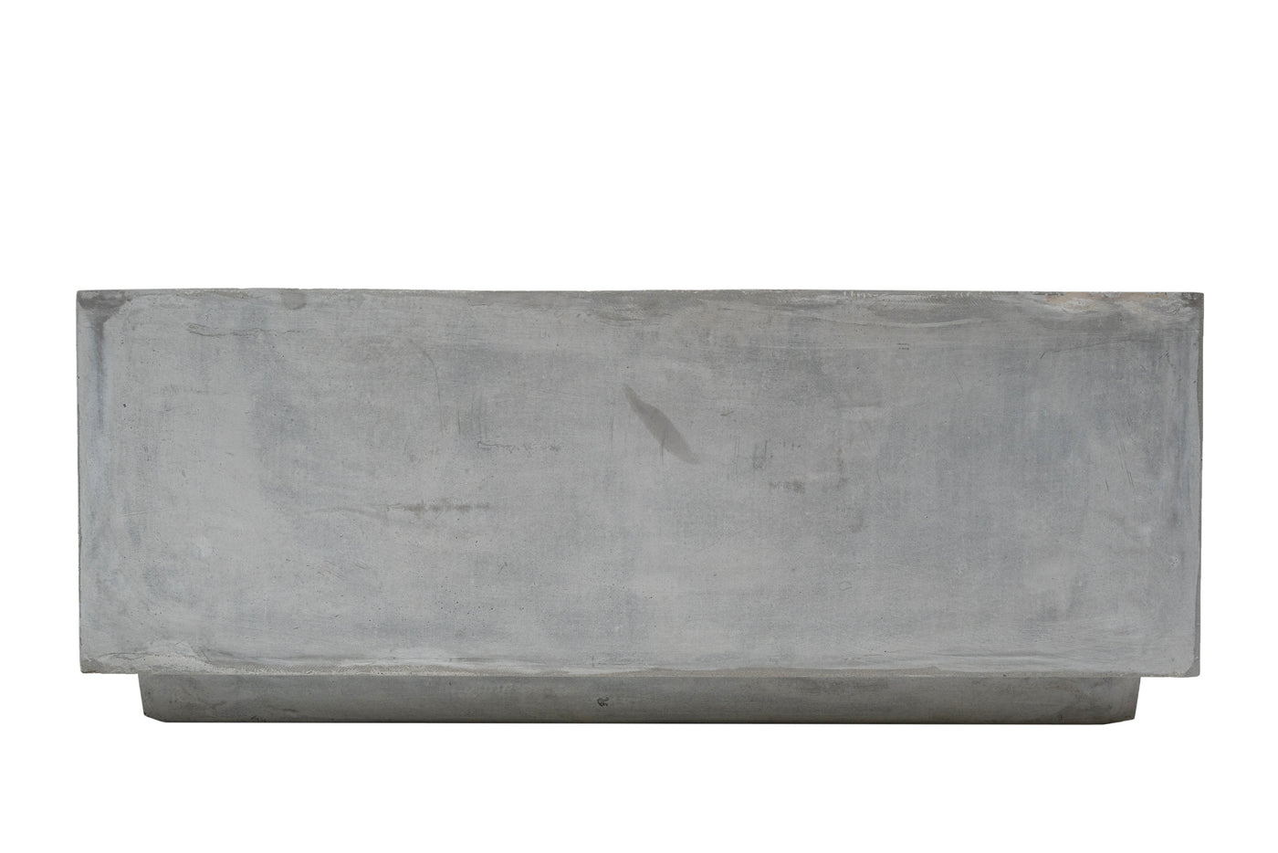 Banca cu ghiveci pt plante 95x37x37 cm. ciment alb