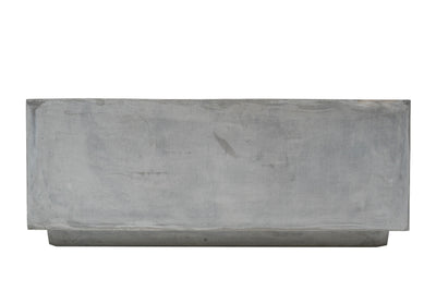 Banca cu ghiveci pt plante 95x37x37 cm. ciment alb