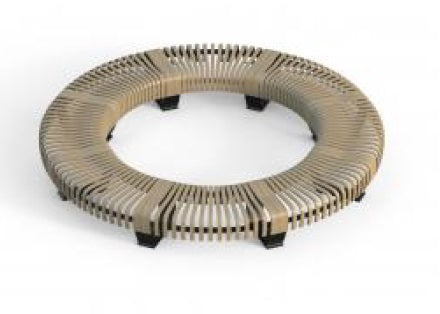 Banca urbana cerc de interior fara spatar D314xW61.3xH50 cm