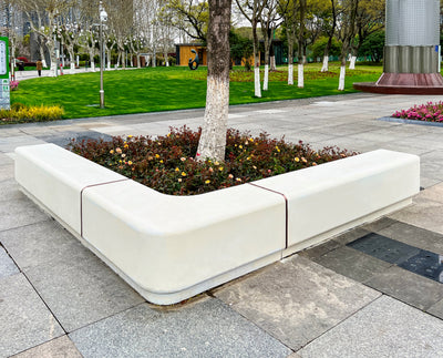 Banca urbana corner 310x310x45x55 cm