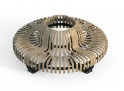 Banca urbana vulcan de exterior cu spatar D182 cm