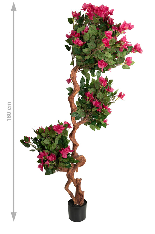 Bonsai artificial Bougainvilea H150cm cu flori rosii