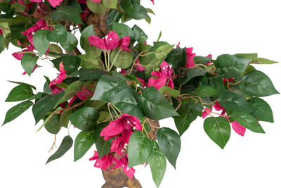 Bonsai artificial H140cm Bougainvillea cu 72 flori roz si 195 frunze