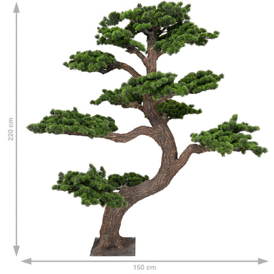 Bonsai artificial H220cm Pin cu trunchi din fibra de sticla. coroana D210xW150cm