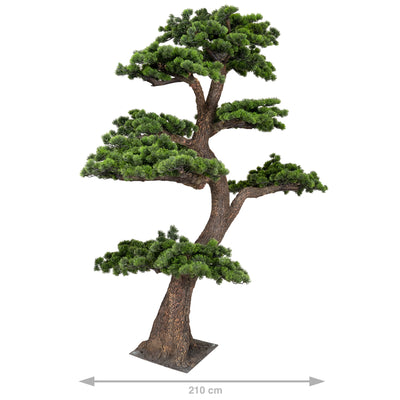 Bonsai artificial H220cm Pin cu trunchi din fibra de sticla. coroana D210xW150cm