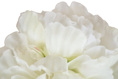 Buchet cu flori artificiale albe de Bujori H33 cm HO