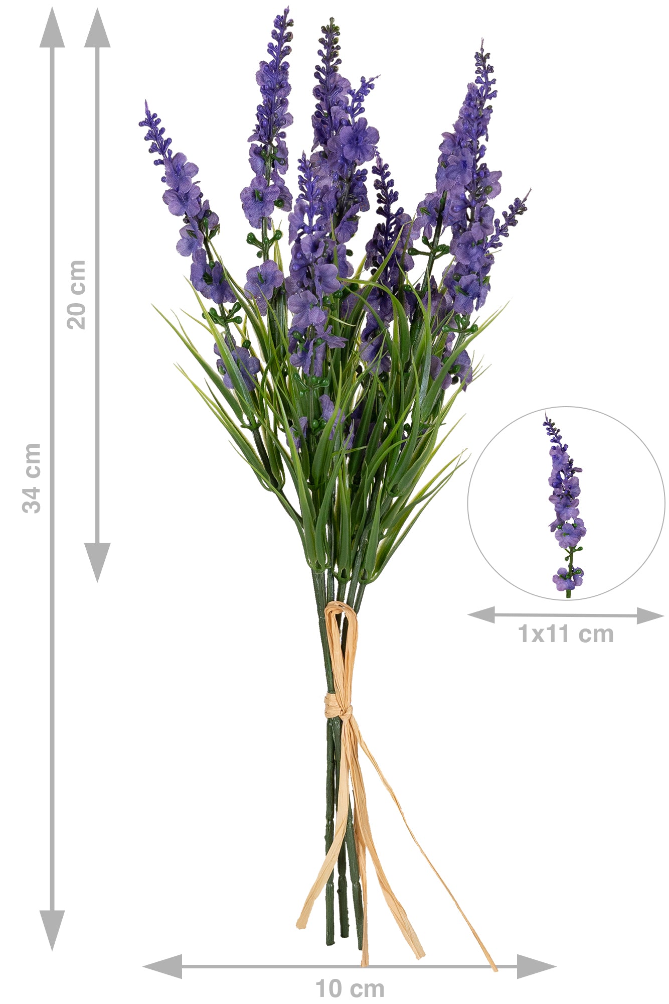 Buchet Lavanda artificiala H34 cm mov