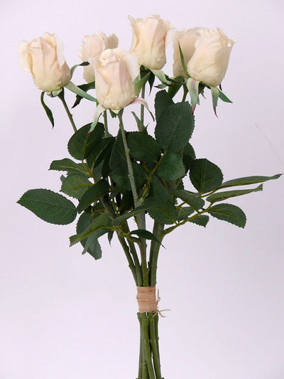 Buchet Trandafiri Gina D4x4xH38 cm alb
