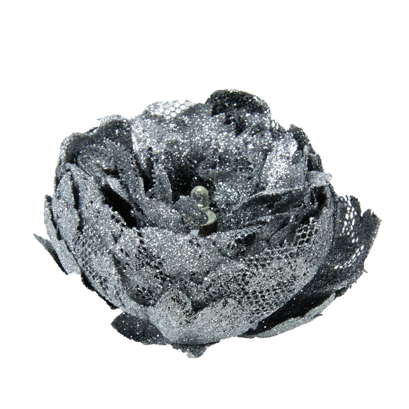 Bujor artificial D10 cm negru