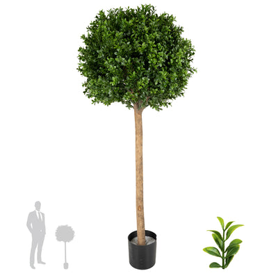 Buxus artificial H105cm cu o coroana D40cm