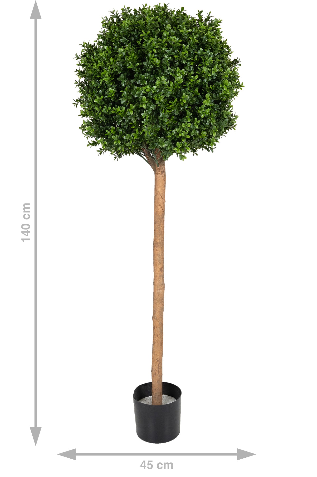 Buxus artificial H140cm cu o coroana D45cm