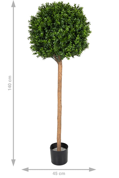 Buxus artificial H140cm cu o coroana D45cm