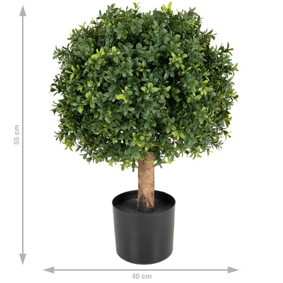 Buxus artificial H55cm. coroana rotunda D40cm cu protectie UV