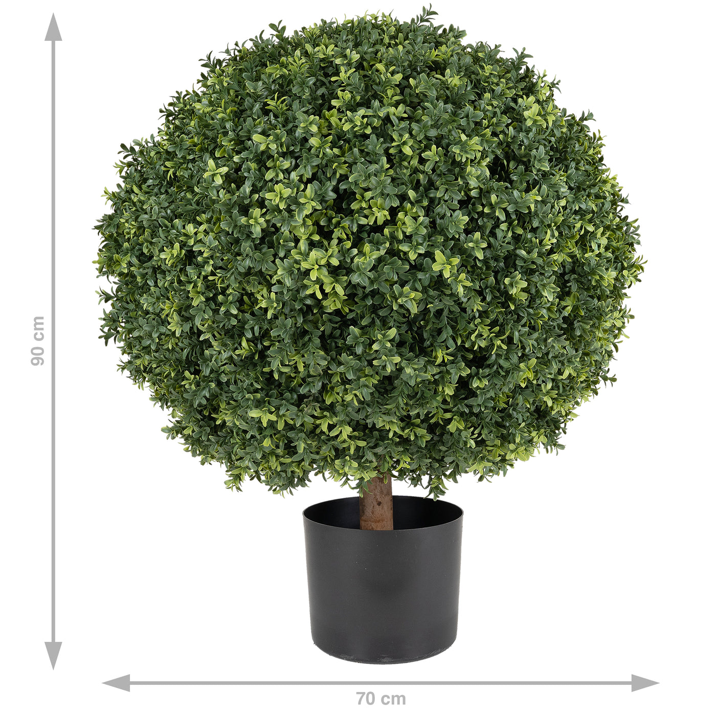 Buxus artificial H90cm. coroana rotunda D70cm cu protectie UV