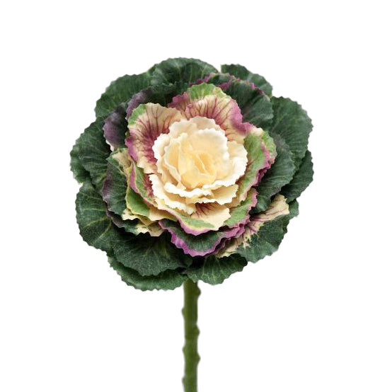 Cabbage artificial 45 cm HO galben