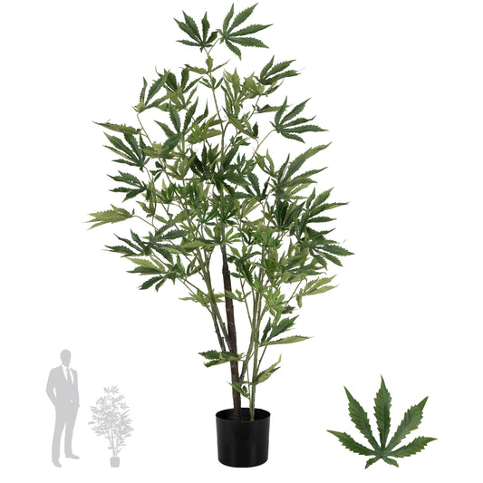 Cannabis artificial H120 cm cu 135 frunze