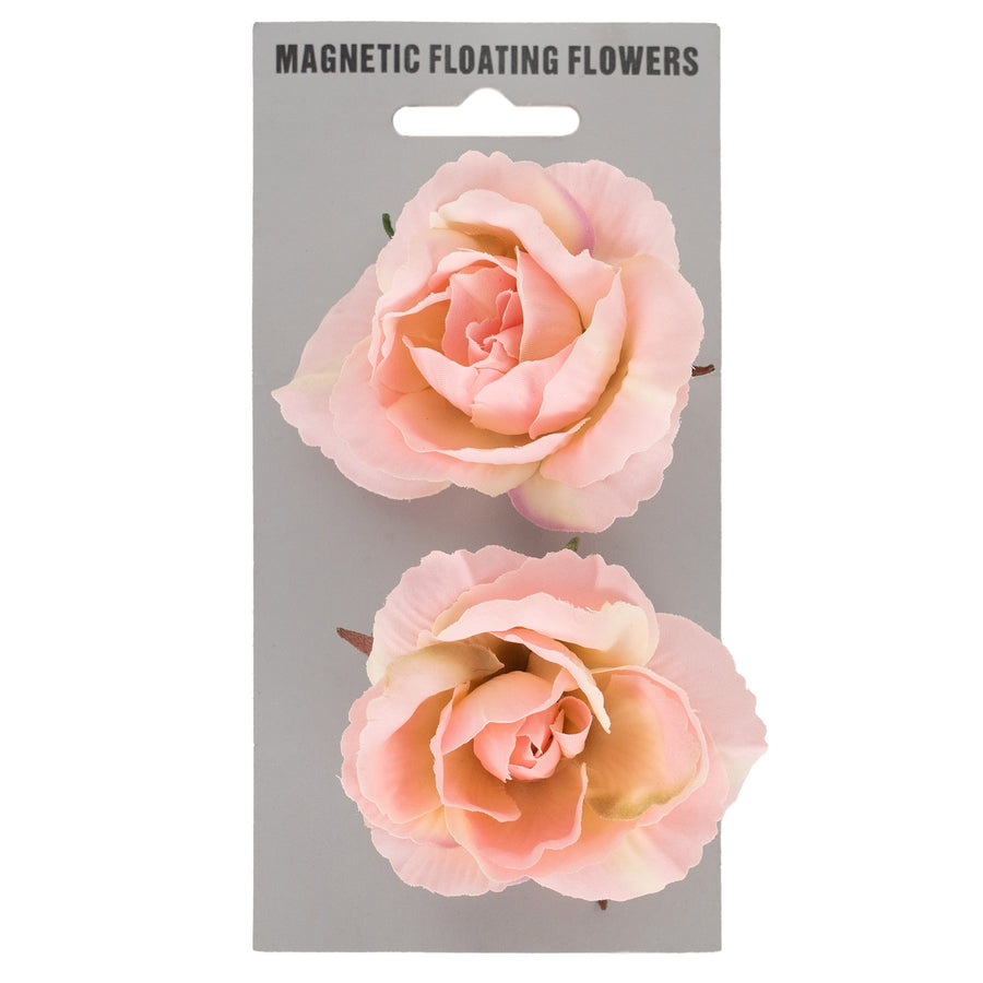 Capete de flori de Trandafiri artificiali roz D5 cm HO