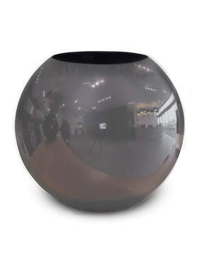 Cascara Globe 50x46 cm antracit