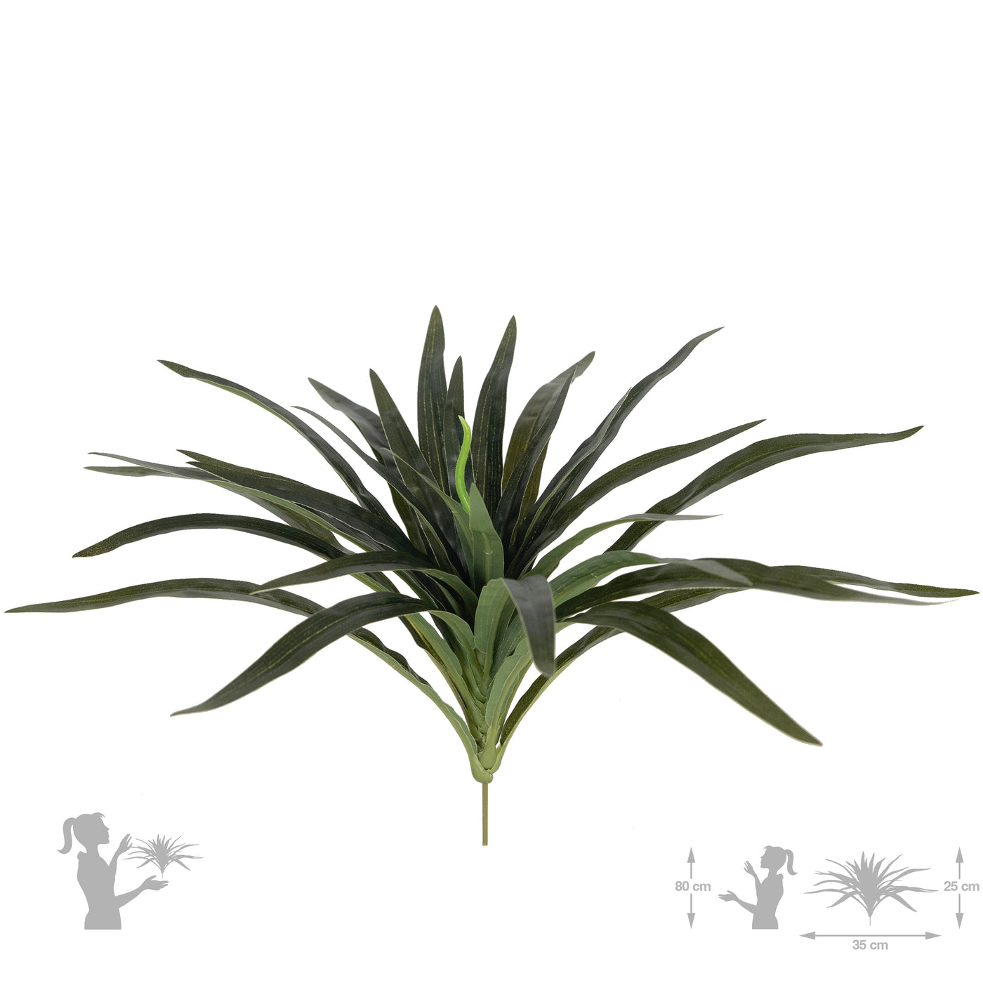 Chlorophytum artificial XS D35xH30cm cu 30 frunze GG