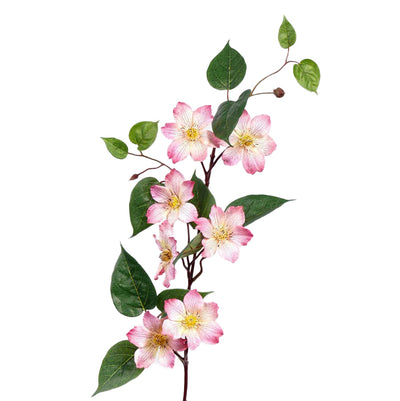 Clematis artificial 80 cm roz